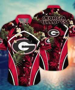 Georgia Bulldogs NCAA Flower Hawaii Shirt For Fans Ver 17