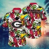 Georgia Bulldogs NCAA Flower Hawaii Shirt For Fans Ver 2