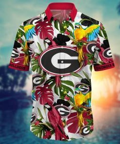 Georgia Bulldogs NCAA Flower Hawaii Shirt For Fans Ver 2