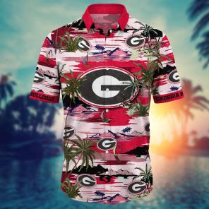 Georgia Bulldogs NCAA Flower Hawaii Shirt For Fans Ver 22