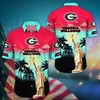 Georgia Bulldogs NCAA Flower Hawaii Shirt For Fans Ver 23