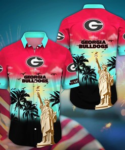 Georgia Bulldogs NCAA Flower Hawaii Shirt For Fans Ver 23