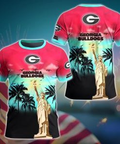 Georgia Bulldogs NCAA Flower Hawaii Shirt For Fans Ver 23