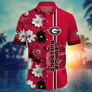 Georgia Bulldogs NCAA Flower Hawaii Shirt For Fans Ver 25