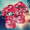 Georgia Bulldogs NCAA Flower Hawaii Shirt For Fans Ver 28