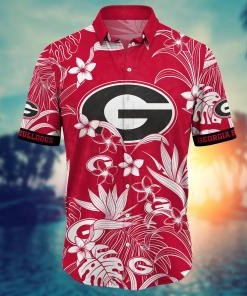 Georgia Bulldogs NCAA Flower Hawaii Shirt For Fans Ver 28