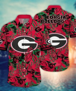Georgia Bulldogs NCAA Flower Hawaii Shirt For Fans Ver 29