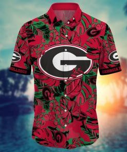 Georgia Bulldogs NCAA Flower Hawaii Shirt For Fans Ver 29