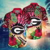 Georgia Bulldogs NCAA Flower Hawaii Shirt For Fans Ver 3