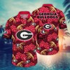Georgia Bulldogs NCAA Flower Hawaii Shirt For Fans Ver 30