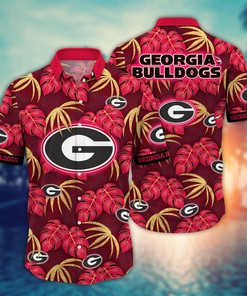 Georgia Bulldogs NCAA Flower Hawaii Shirt For Fans Ver 30