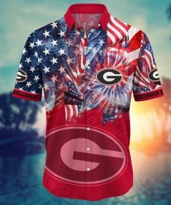 Georgia Bulldogs NCAA Flower Hawaii Shirt For Fans Ver 32