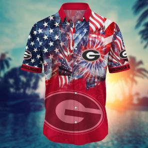 Georgia Bulldogs NCAA Flower Hawaii Shirt For Fans Ver 32