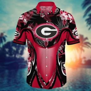 Georgia Bulldogs NCAA Flower Hawaii Shirt For Fans Ver 34