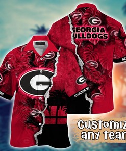 Georgia Bulldogs NCAA Flower Hawaii Shirt For Fans Ver 36