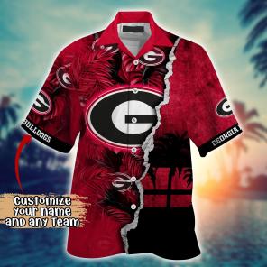 Georgia Bulldogs NCAA Flower Hawaii Shirt For Fans Ver 36