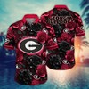Georgia Bulldogs NCAA Flower Hawaii Shirt For Fans Ver 37
