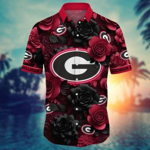 Georgia Bulldogs NCAA Flower Hawaii Shirt For Fans Ver 37