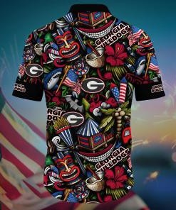 Georgia Bulldogs NCAA Flower Hawaii Shirt For Fans Ver 4