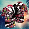 Georgia Bulldogs NCAA Flower Hawaii Shirt For Fans Ver 7