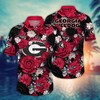 Georgia Bulldogs NCAA Flower Hawaii Shirt For Fans Ver 9