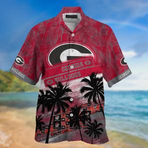 Georgia Bulldogs NCAA Palm Tree Pattern Hawaii Shirt For Sports Fans