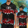 Georgia Bulldogs Red Hibiscus GA Football Hawaiian Shirt Gift