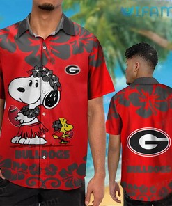 Georgia Bulldogs Snoopy Woodstock GA Football Hawaiian Shirt Gift