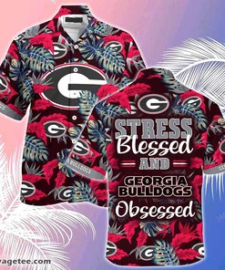 Georgia Bulldogs Summer Beach Hawaiian Shirt - Hibiscus Pattern For Sports Enthusiasts 