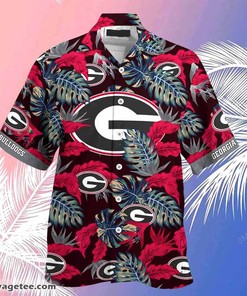 Georgia Bulldogs Summer Beach Hawaiian Shirt - Hibiscus Pattern For Sports Enthusiasts