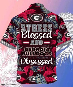 Georgia Bulldogs Summer Beach Hawaiian Shirt - Hibiscus Pattern For Sports Enthusiasts 