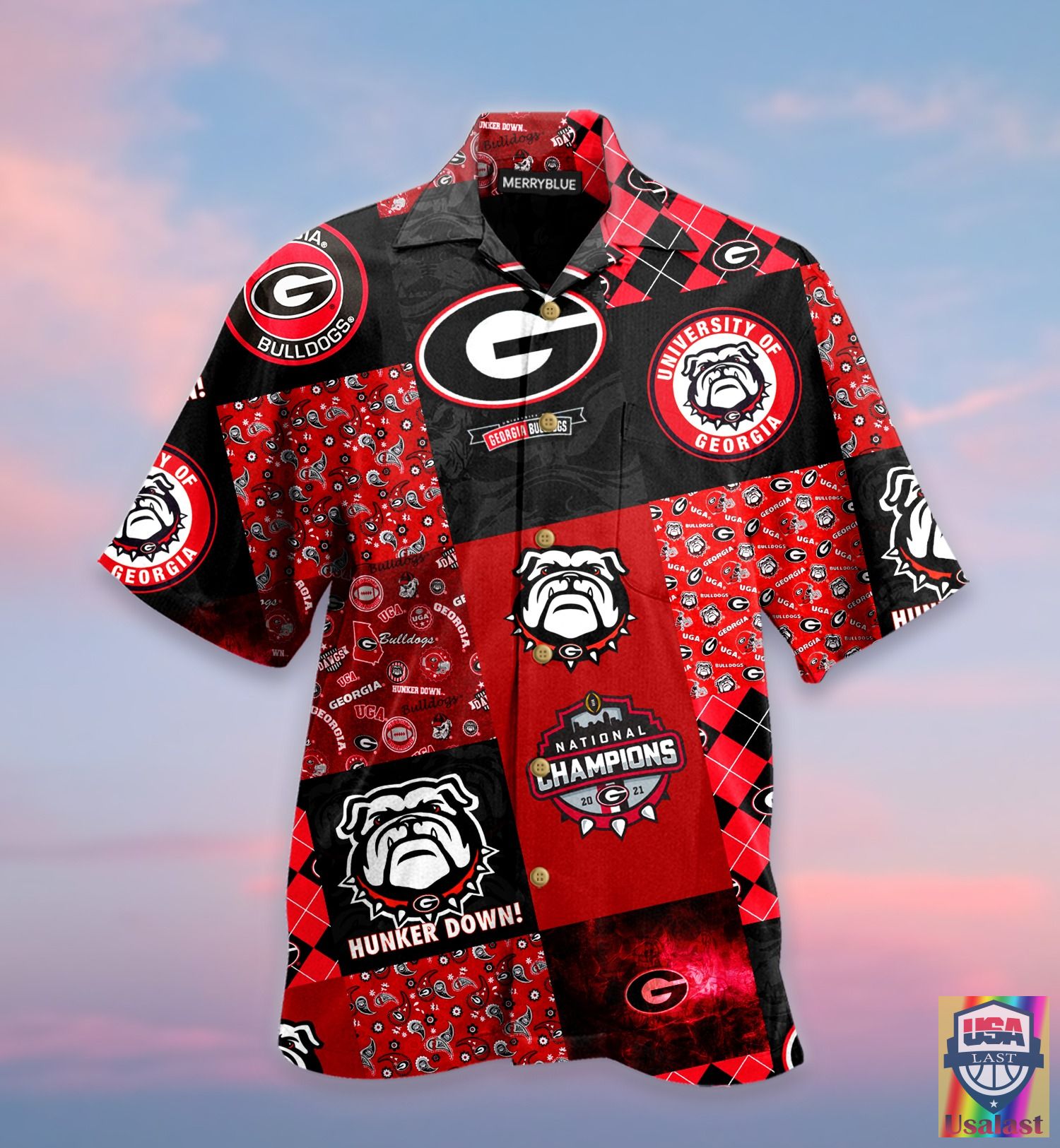 Georgia Bulldogs Summer Hawaiian Shirt and Shorts - Ideal For Fans