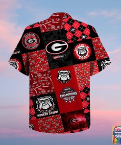 Georgia Bulldogs Summer Hawaiian Shirt and Shorts - Ideal For Fans