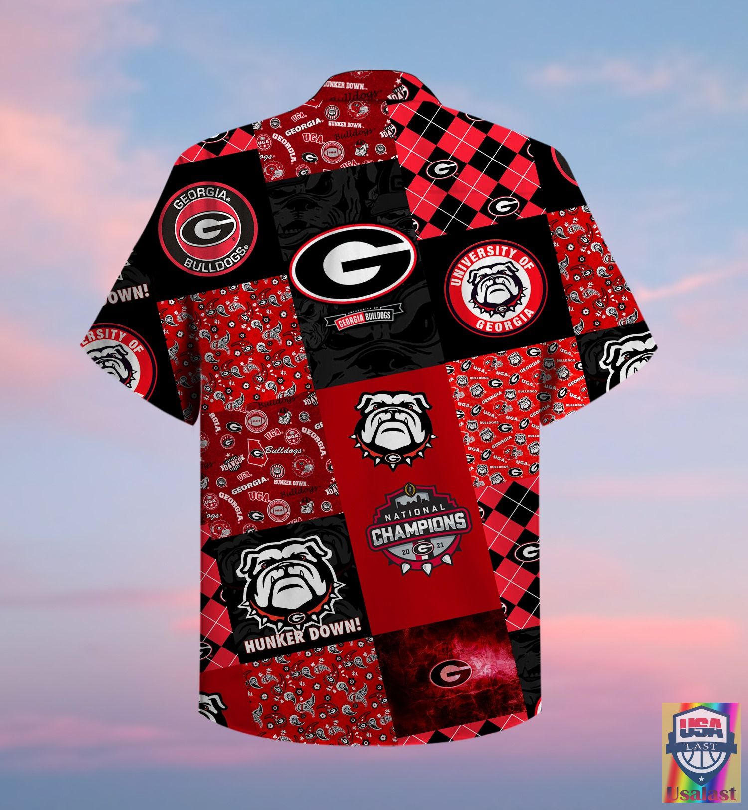Georgia Bulldogs Summer Hawaiian Shirt and Shorts - Ideal For Fans