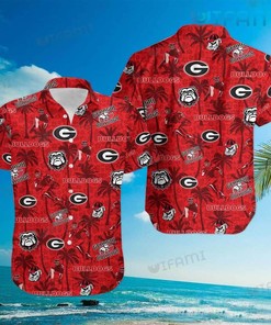 Georgia Bulldogs Tropical Coconut GA Football Hawaiian Shirt Gift