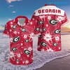 Georgia Bulldogs Tropical Flower GA Football Hawaiian Shirt Gift