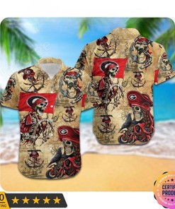 Georgia Bulldogs UGA Hawaiian Shirt - Gift For Football Players