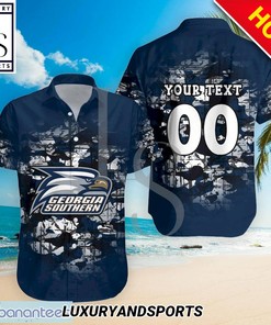 Georgia Southern Eagles Personalized Camouflage Hawaiian Shirt