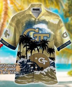 Georgia Tech Yellow Jackets NCAA Best Hawaiian Shirt Ever- Customize Any Team Any League