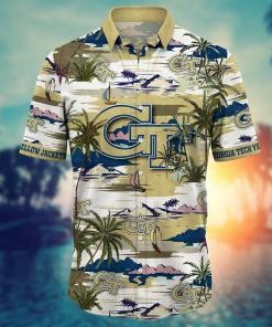 Georgia Tech Yellow Jackets NCAA Flower Hawaii Shirt For Fans Ver 20