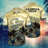 Georgia Tech Yellow Jackets NCAA Flower Hawaii Shirt For Fans Ver 23
