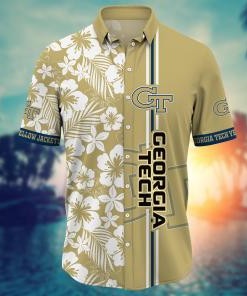 Georgia Tech Yellow Jackets NCAA Flower Hawaii Shirt For Fans Ver 26