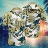 Georgia Tech Yellow Jackets NCAA Flower Hawaii Shirt For Fans Ver 28