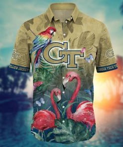 Georgia Tech Yellow Jackets NCAA Flower Hawaii Shirt For Fans Ver 29
