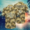 Georgia Tech Yellow Jackets NCAA Flower Hawaii Shirt For Fans Ver 30