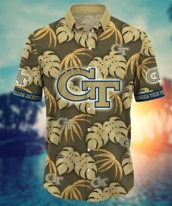 Georgia Tech Yellow Jackets NCAA Flower Hawaii Shirt For Fans Ver 30