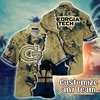 Georgia Tech Yellow Jackets NCAA Flower Hawaii Shirt For Fans Ver 34