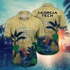 Georgia Tech Yellow Jackets NCAA Flower Hawaii Shirt For Fans Ver 5