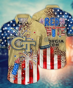 Georgia Tech Yellow Jackets NCAA Hawaii Shirt Ver 1