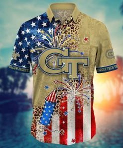 Georgia Tech Yellow Jackets NCAA Hawaii Shirt Ver 1